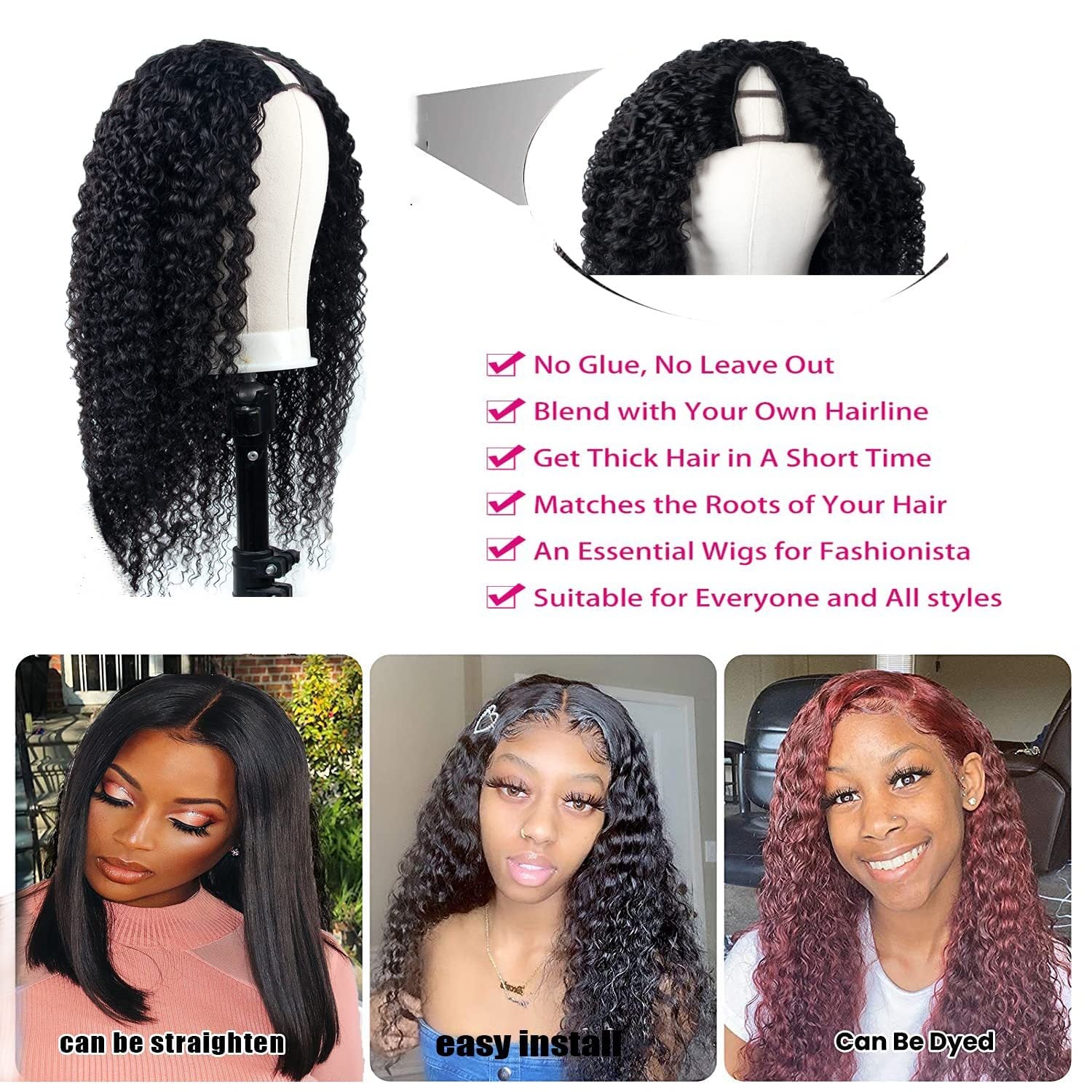 Full Mechanism Human Hair Wig Headgear Full Mechanism Human Hair Wig Headgear